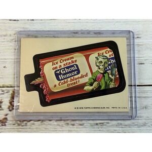 1976 Topps Wacky Packages 16th Series 16 Ghoul Humor Ice Cream  Near Mint